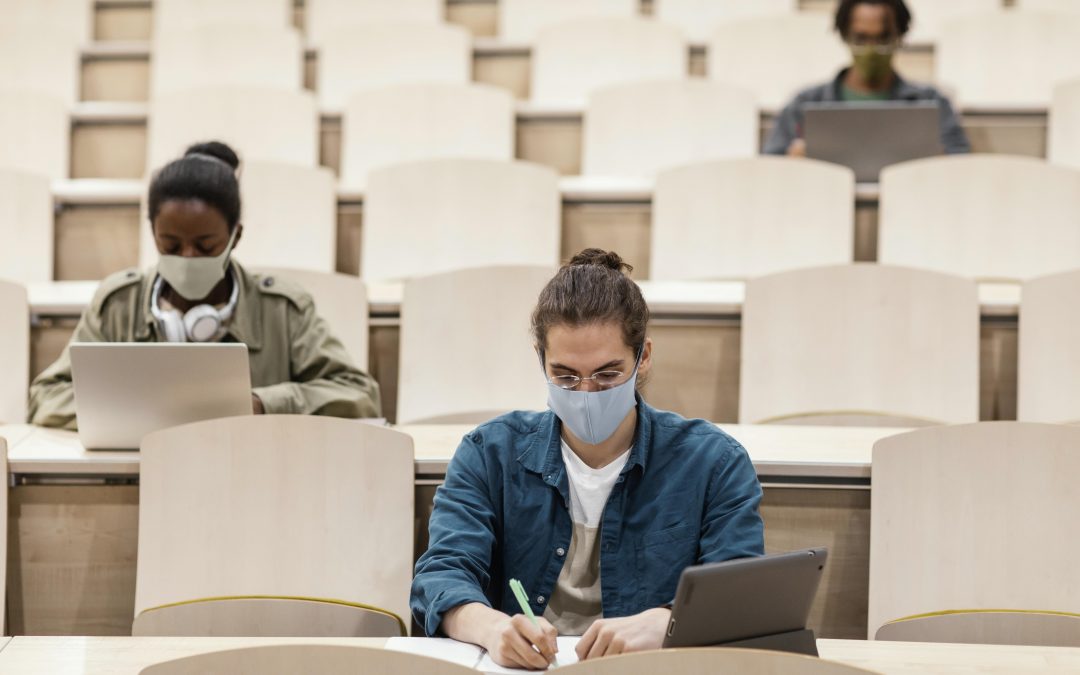 young students attending class